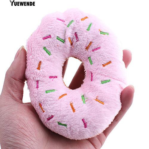 Đồ chơi phát tiếng kêu hình bánh donut phát ra âm thanh vui nhộn cho thú cưng