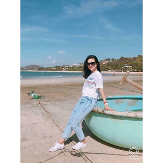 áo croptop tay lỡ form rộng