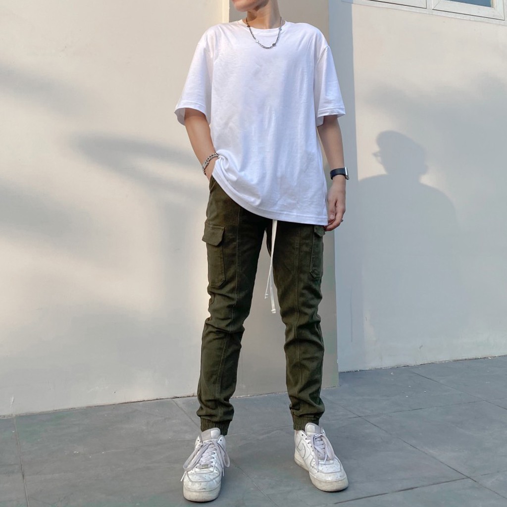 Jogger kaki jean Nam, jogger bò dày dặn, form slim lên dáng cực chuẩn, 3 màu dễ lựa chọn