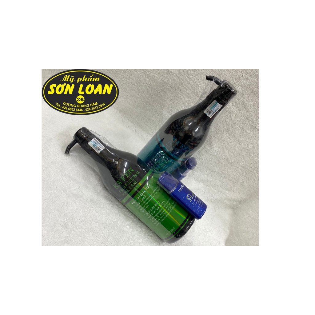 Cặp dầu cặp gội + xả KAFEN Xanh CHÍNH HÃNG siêu mềm mượt