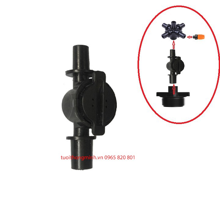 10 chiếc Van chống rỉ 1 đầu to 1 nhỏ gắn béc