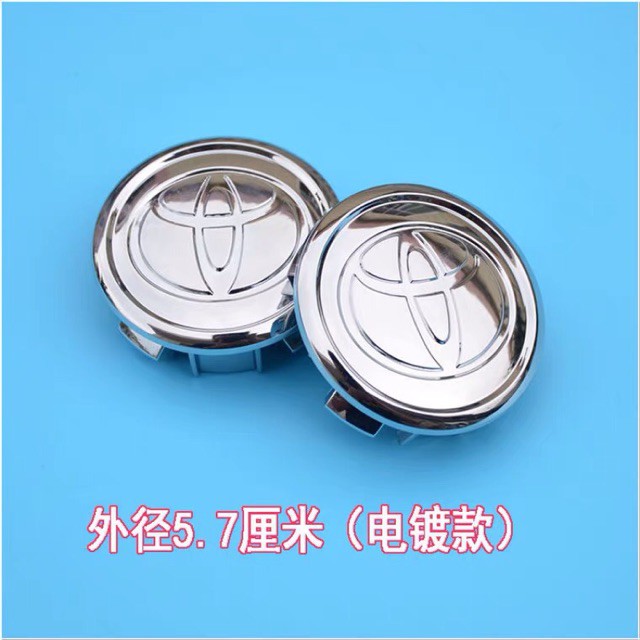 Biểu tượng Logo Toyota chụp mâm, vành, bánh xe ô tô kích thước 57mm/ Mã sản phẩm TOYOTA57-B Vios Altis Yaris Camry, Toyota Cross 2020 Innova, Fortuner, Vios, Yaris, corolla Altis, Camry