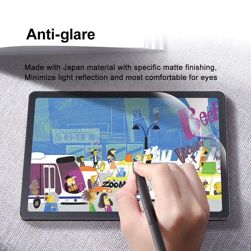 Kính cường lực PET nhám bảo vệ màn hình mỏng như giấy chốg chói cho Samsung Tab S7 PLUS FE S8 S9 PLUS ULTRA