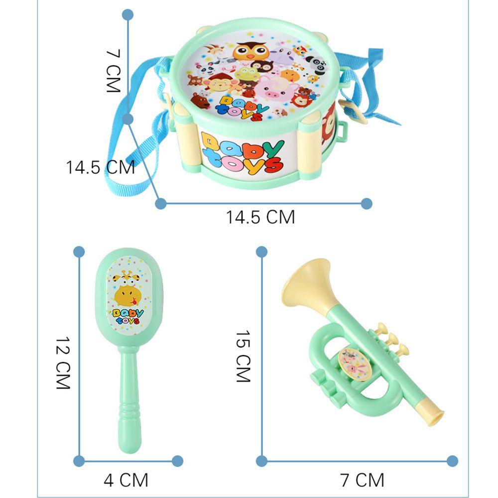 Bộ 6 Nhạc Cụ Trống Đồ Chơi Dành Cho Trẻ Em