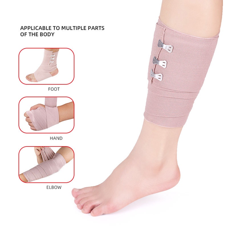 Băng Quấn Cổ Tay / Chân / Cánh Tay / Cánh Tay Co Giãn Kèm Móc Hỗ Trợ Thể Thao