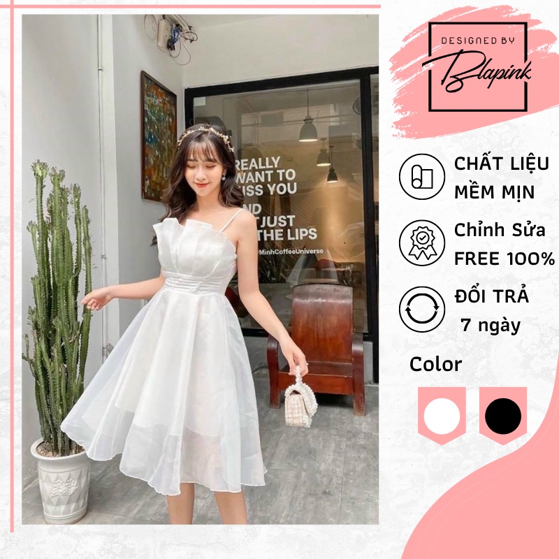 Đầm công chúa dự tiệc BlaPink thiết kế xếp li dáng xòe - CHAMY DRESS T183