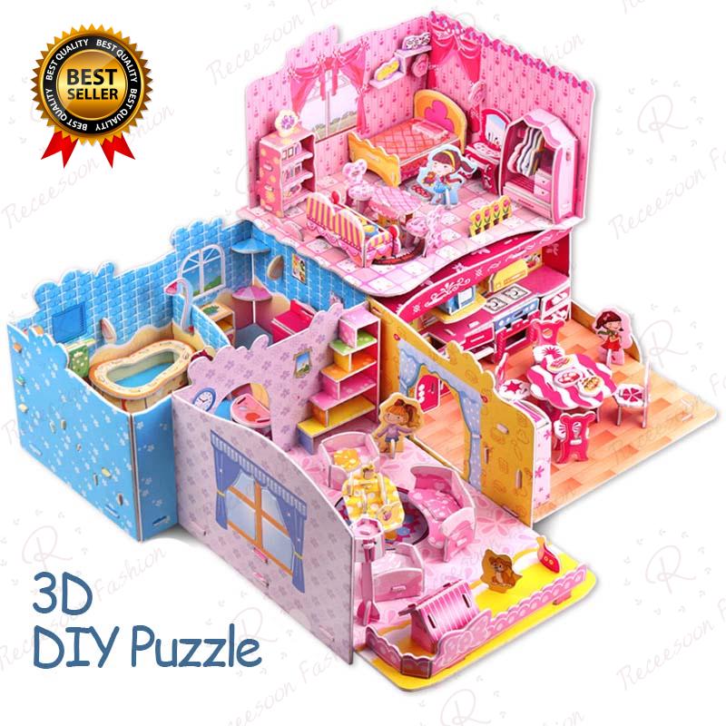 Bộ đồ chơi xếp hình 3D bằng giấy giúp phát triển trí tuệ cho trẻ nhỏ