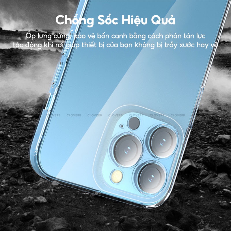 Ốp Lưng Likgus Focus Glass Mặt Lưng Kính Trong Suốt Kèm Cường Lực Viền Bảo Vệ Camera, Chống Sốc  Dành Cho Ip13 Series