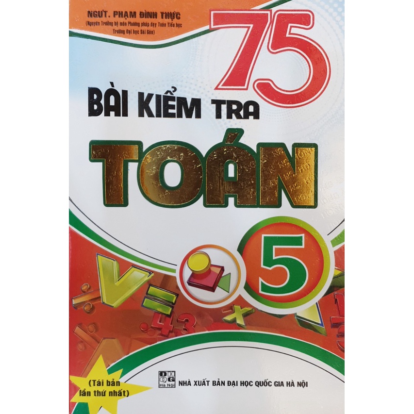 Sách - 75 bài kiểm tra toán 5