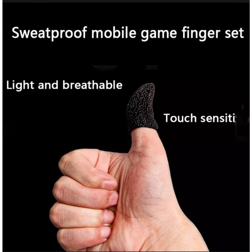 [FREESHIP] Bộ 2 Ngón Tay Chuyên Dụng Chơi Game Mobile Chống Ra Mồ Hôi Cảm Ứng Siêu Nhạy.