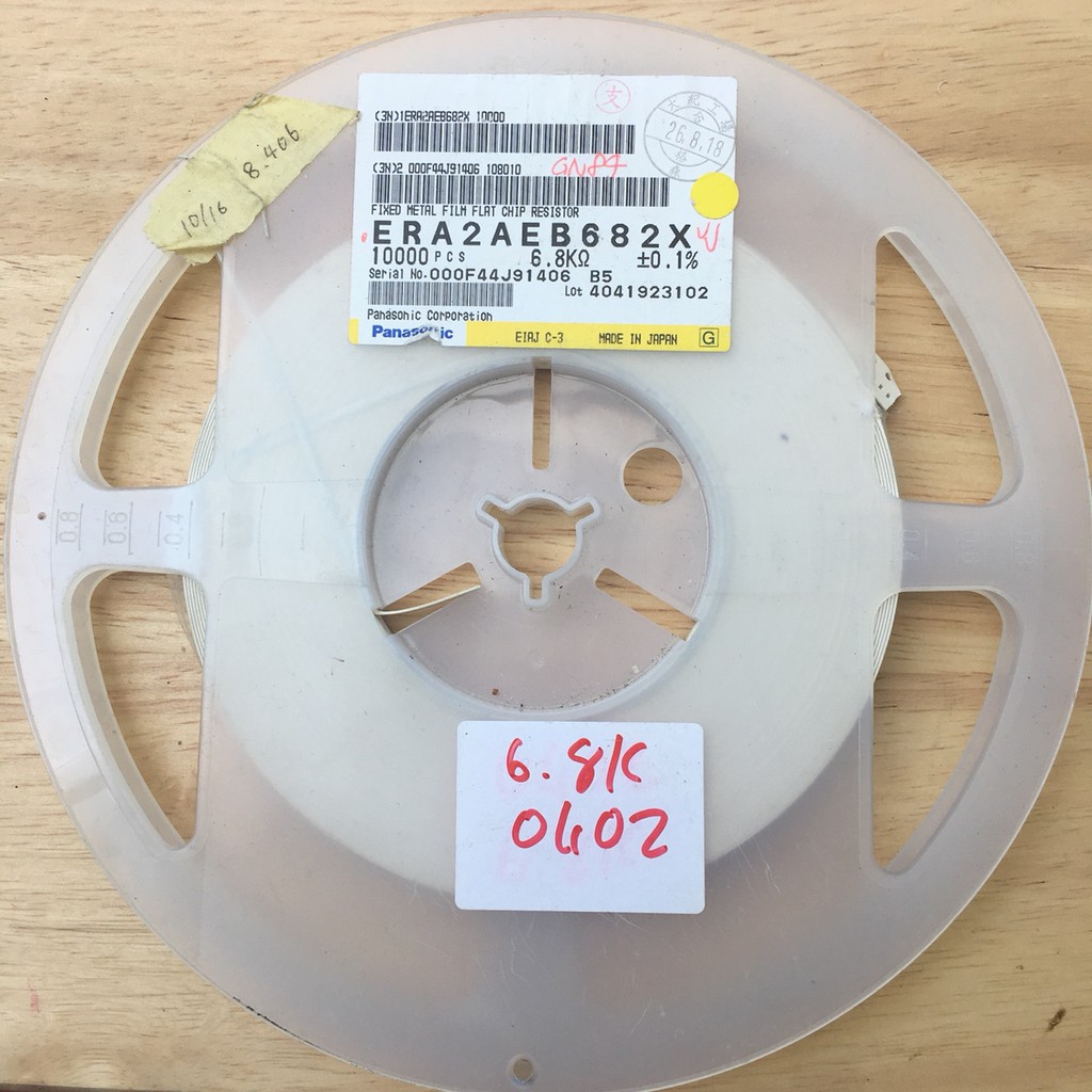 Điện trở Panasonic, Rohm 0402 0.1% 25ppm 100pcs