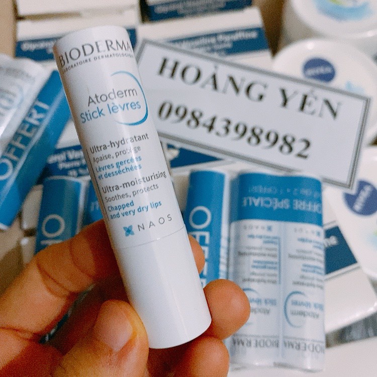 [1 CÂY] Son dưỡng môi khô nứt nẻ Bioderma Atoderm Stick Levres 4g - Hàng Chính Hãng Pháp