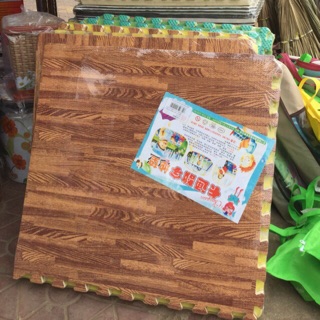 thảm xốp vân gỗ cốp 6 tấm kt 60x60