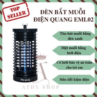 Đèn bắt muỗi lưới điện Điện Quang ĐQ EML02 BL, máy diệt côn trùng, đuổi ruồi muỗi