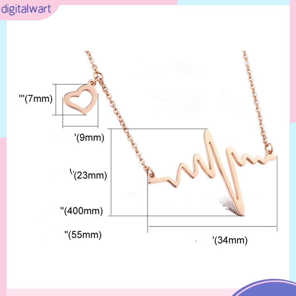 Dây Chuyền Mặt Hình Nhịp Tim Độc Đáo Cho Nữ