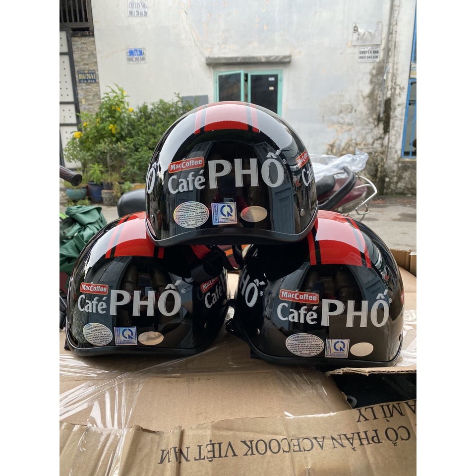 Nón bảo hiểm người lớn, quà tặng cà phê phố