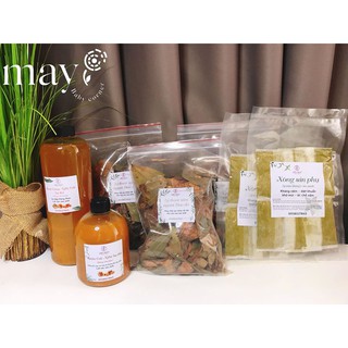 Muối chườm bụng thảo dược sau sinh + đai