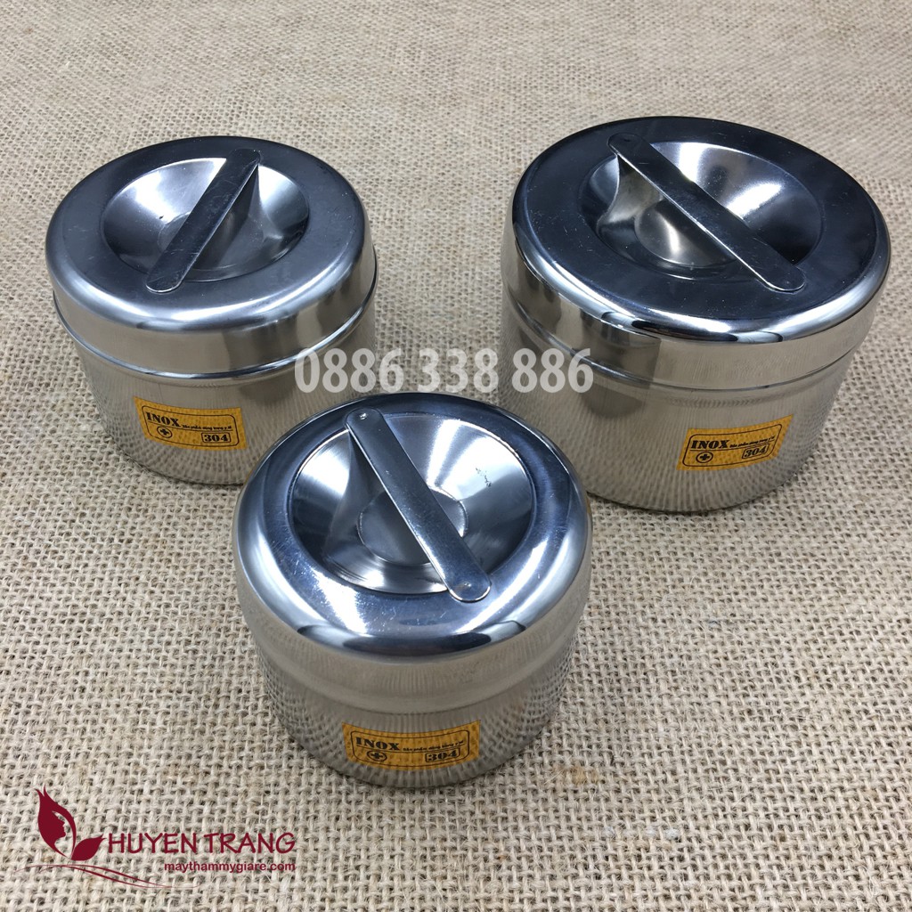 Hộp Inox 304 Đựng Bông Cồn Dụng Cụ Spa, Dụng Cụ Y Tế - NANOCEE OFFICIAL