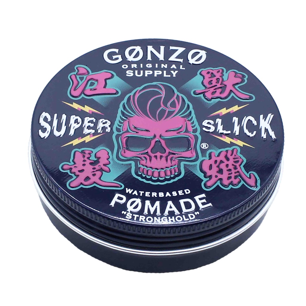 Pomade tạo kiểu tóc Gonzo Super Slick Strong Hold 103ml (Dạng Gel)