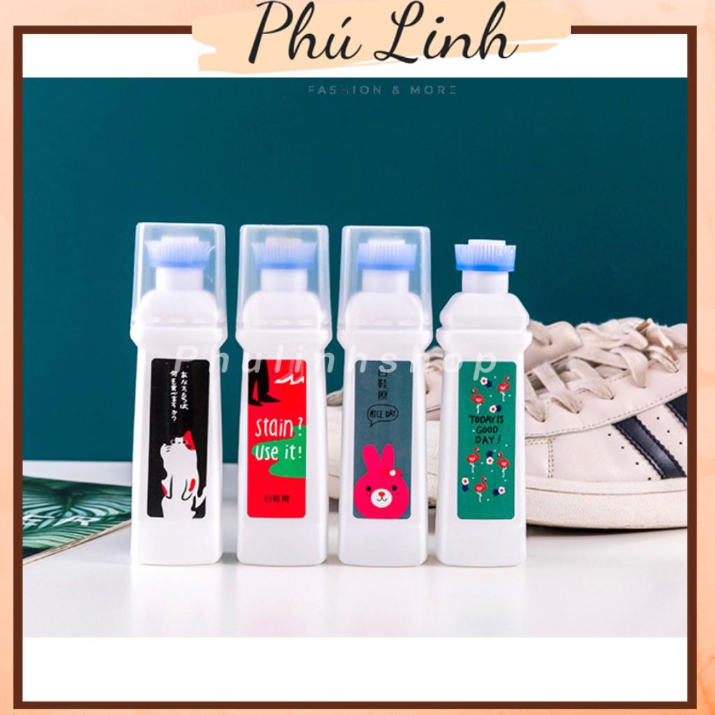 MS518 Chai tẩy trắng, tẩy ố giày kèm đầu chải