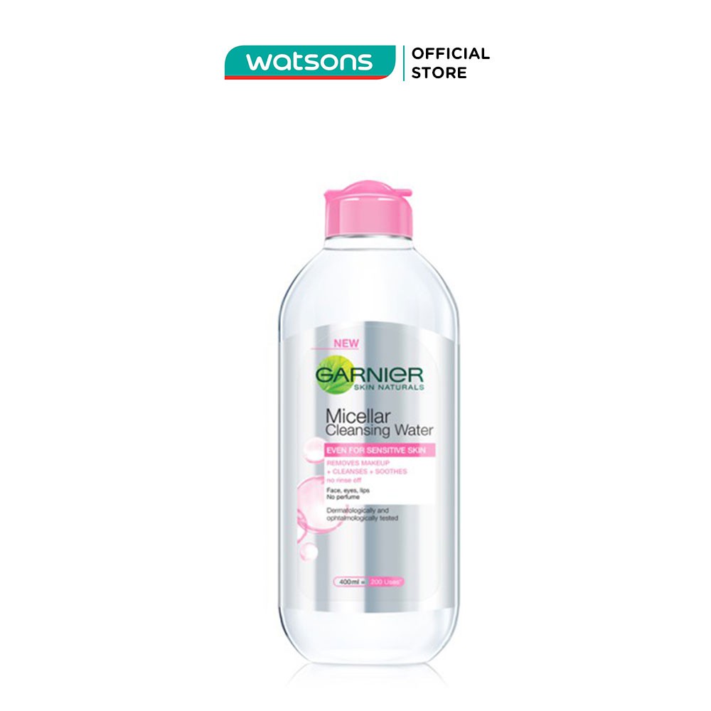 Nước Làm Sạch &amp; Tẩy Trang Garnier Micellar Cleansing Water Cho Da Nhạy Cảm 400ml