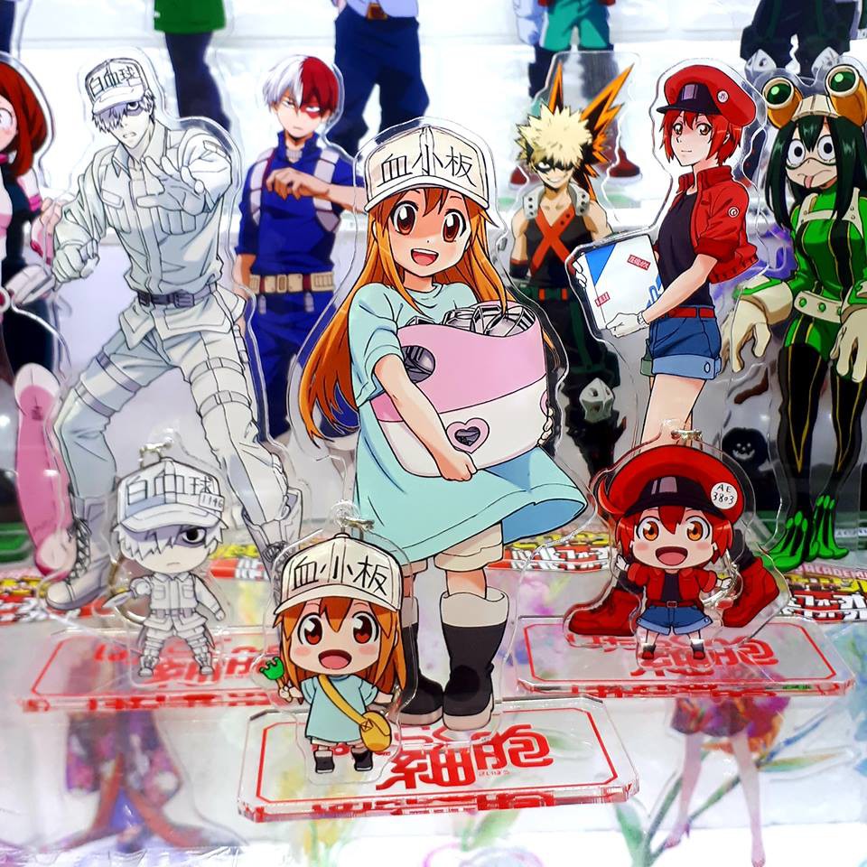 Mô Hình Standee acrylic anime hình Hataraku Saibou (Cells At Work)
