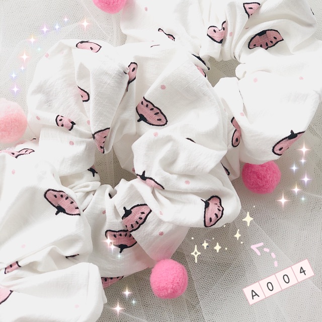 Scrunchies lá dẻ quạt