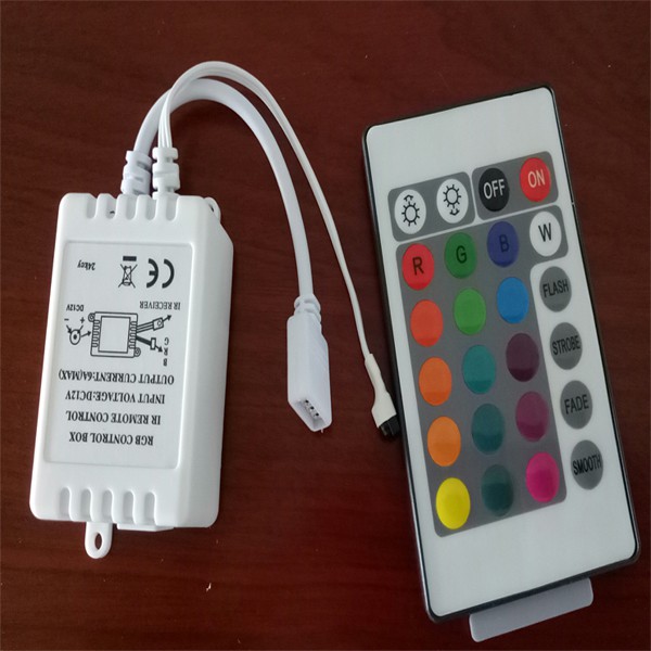 Bộ điều khiển hồng ngoại từ xa RGB DC12V Mini 24 phím | BigBuy360 - bigbuy360.vn