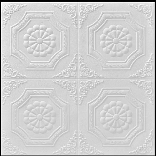 Xốp dán tường trần trắng 70x70cm đẹp