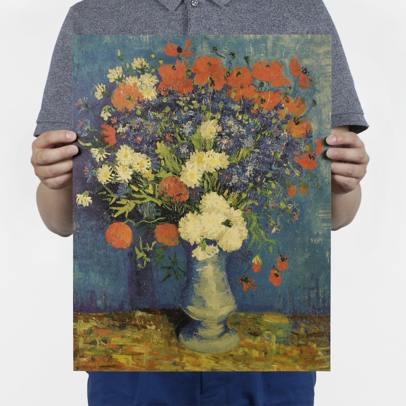 Áp phích hình tranh sơn dầu phong cách Van Gogh