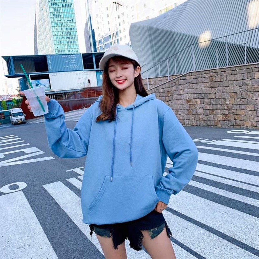 [ FREE SHIP] ÁO HOODIE TRƠN ĐỦ MÀU FORM UNISEX - Chất nỉ cotton 100% nhập khẩu ( có video review sản phẩm)