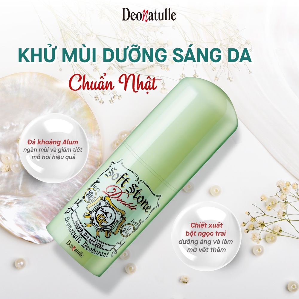 Lăn Khử Mùi Đá Khoáng Deonatulle Làm Sáng Da