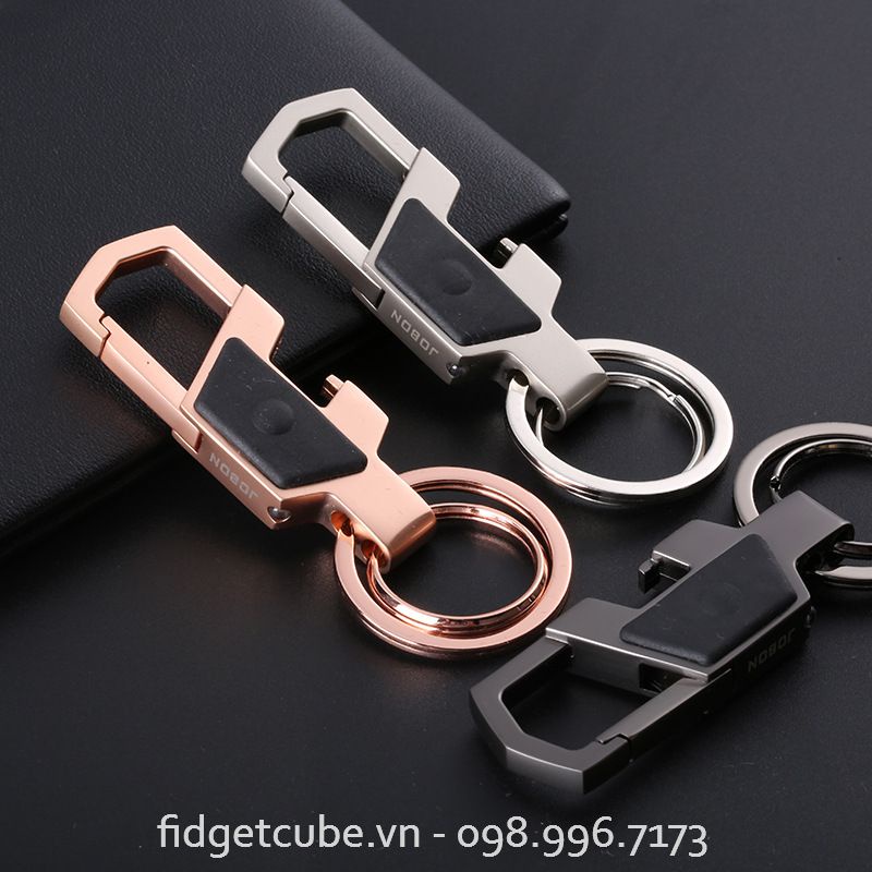 Móc Khóa Oto Xe Máy Jobon ZB-018 Có Khui Nắp Chai, Đèn Pin (Fullbox)