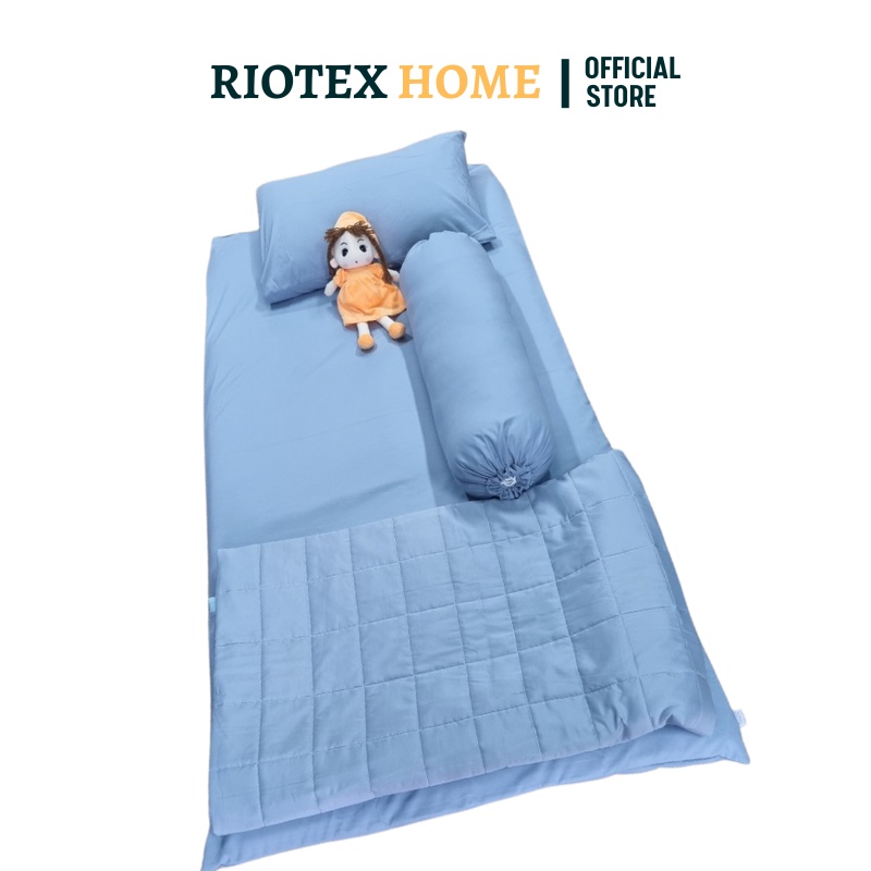 Áo Bọc Nệm Topper 2 Mặt RIOTEX Có Khóa Kéo, Kích Thước 1m/ 1.2m/ 1.4m/ 1.6m/ 1.8m