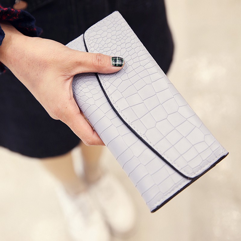 Ví nữ 3908 da sần nhiều ngăn tiện lợi