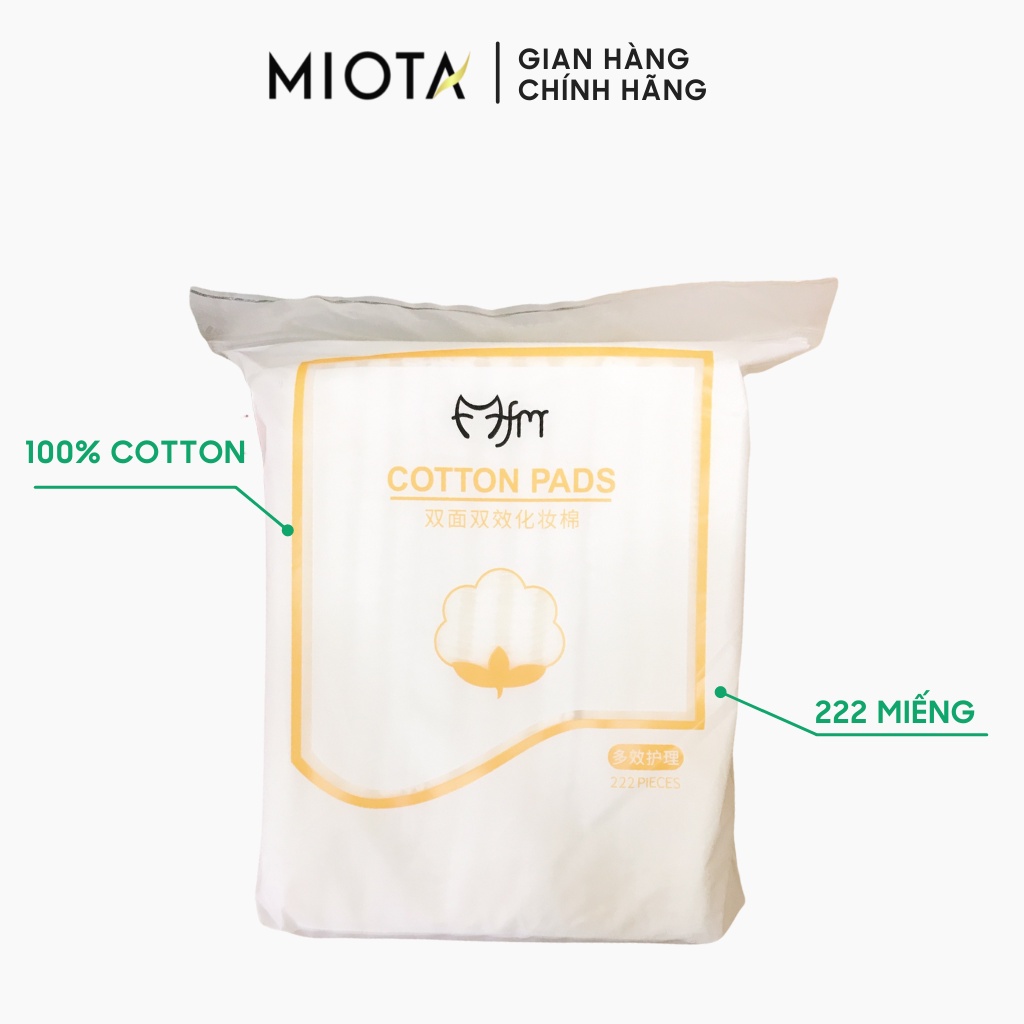 Bông tẩy trang 3 lớp Miota FM Cotton Pads 222 miếng