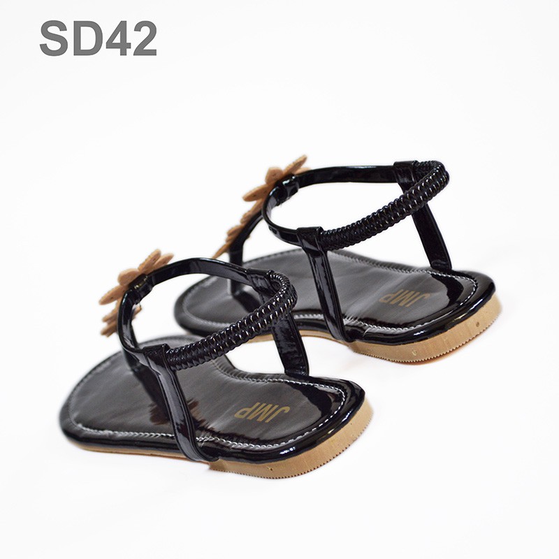 Giày Sandal Nữ Đế Bệt - JMP - Đính Hạt Cánh Hoa Xinh Xắn - SD42