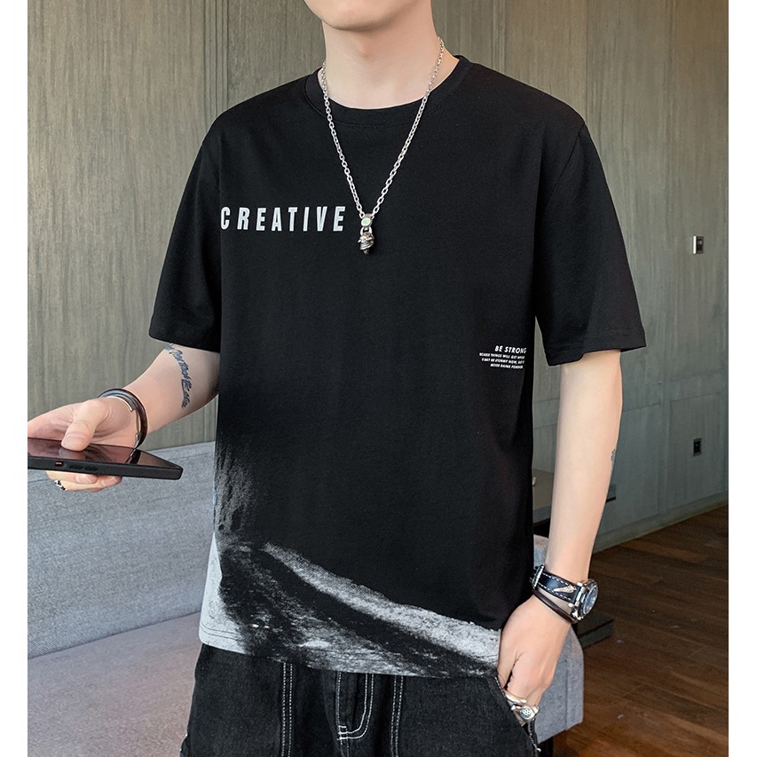 Combo Bộ Quần Áo Hè Thun Nam Áo Tay Ngắn Cổ Tròn CREATIVE Phối Quần Short Đùi ZENKONAM MEN TOP 216 + SHORTS 050 | BigBuy360 - bigbuy360.vn