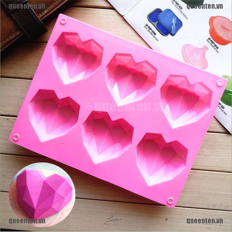 Khuôn Silicone Làm Bánh Hình Trái Tim