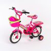 Xe đạp màu hồng Thái cho bé 2-3-4-5-6 tuổi , bánh 12/14 inch, yên ngồi sau nệm và có chuông