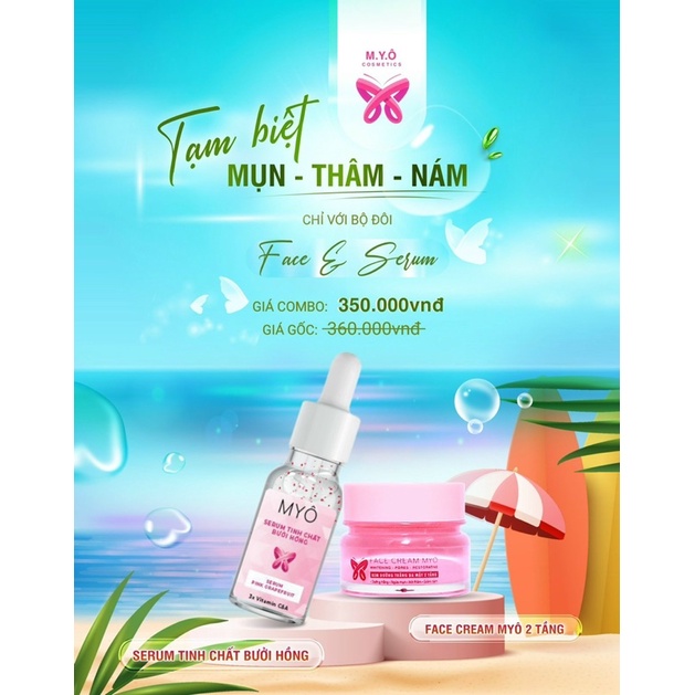 [CHÍNH HÃNG] COMBO SERUM + FACE 2TẦNG Dưỡng TrẮng Da Căng Bóng Mỗi Ngày