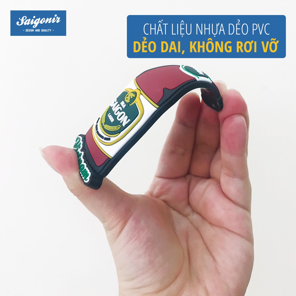 Sỉ Lẻ Nam châm Tủ Lạnh Chất Liệu Nhựa Dẻo Saigonir - Hình Ảnh Bia Sài Gòn Xanh - Món ăn Việt Nam - Quà lưu niệm Việt Nam