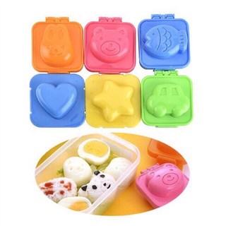 Bộ 6 khuôn cơm bento cho bé, khuôn bento ép cơm hộp, đậu hũ, làm bánh hình ngộ nghĩnh