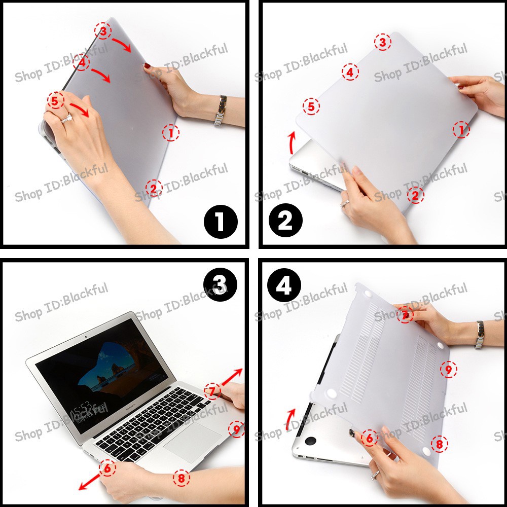 Ốp Lưng Cứng Pha Lê Cho Macbook