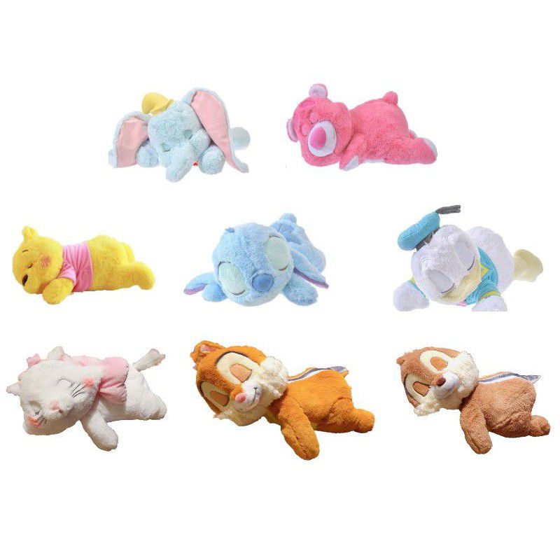 Thú nhồi bông ngủ hình Stitch Dumbo Donald Lotso hoạt hình Disney thích hợp làm quà cho bé