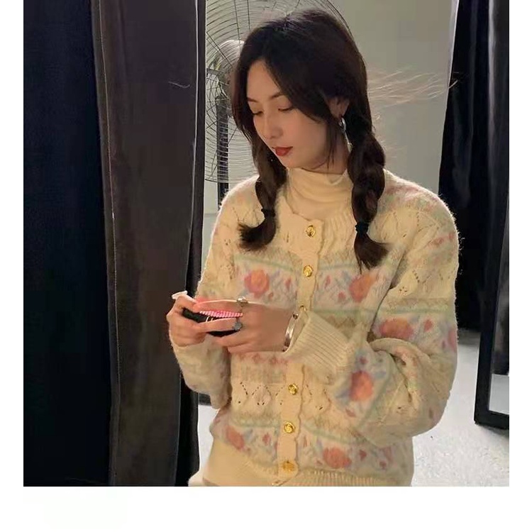 Áo Khoác Len Cardigan Dáng Rộng Thiết Kế Mới Thời Trang Mùa Xuân Theo Phong Cách Nhật Bản Dành Cho Nữ 2021