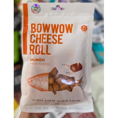 Phô mai cuộn - Sandwich hỗn hợp/cá hồi/thịt gà Bowwow 120 g