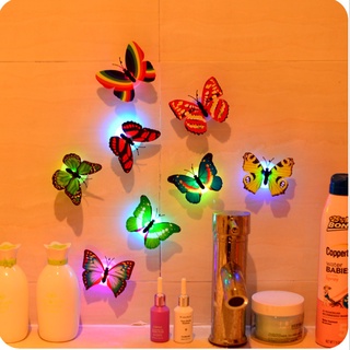 Đèn Ngủ LED Hình Bướm 3D Dán Tường