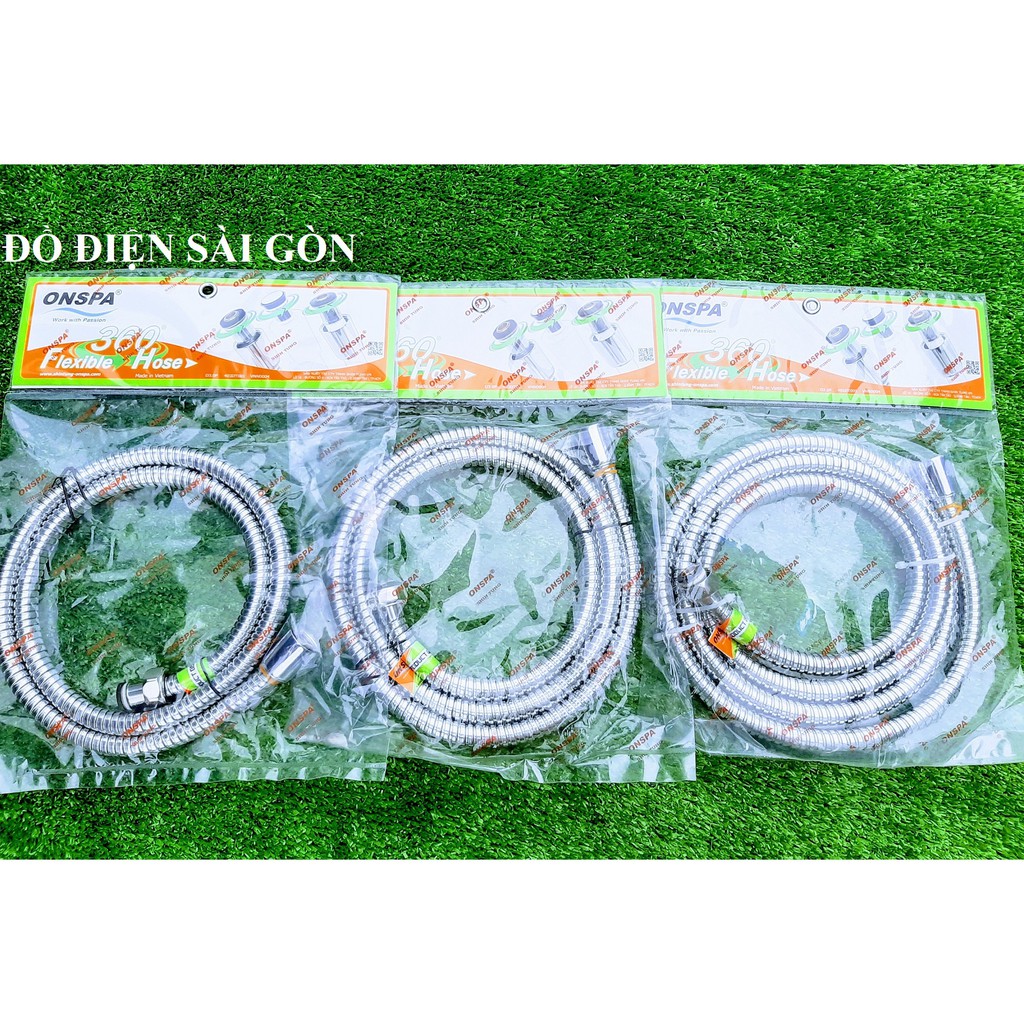 (Chính hãng) Dây vòi sen ONSPA vòi xịt Inox dài 1,2m - 1,5m - 2m ( met )