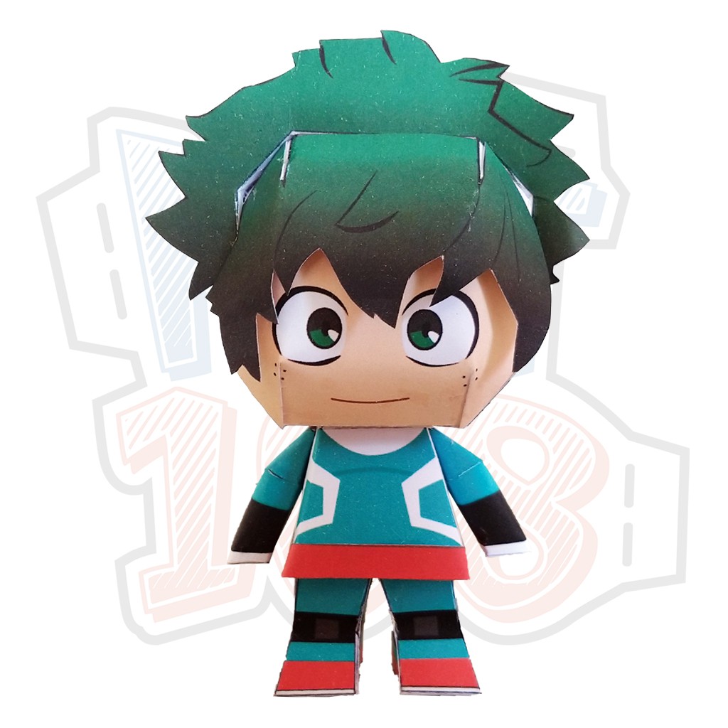 Mô hình giấy Anime My Hero Academia Midoriya Izuku (Deku) Chibi